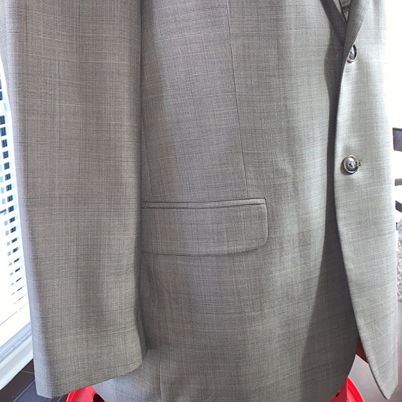 Men’s Stafford Suit Top & Pants Sz 44R Pants 34X30 - Picture 11 of 17